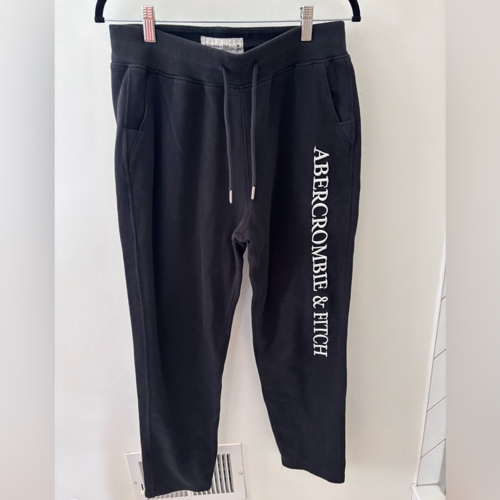 Abercrombie & Fitch Soft Black Fleece Pants men's medium